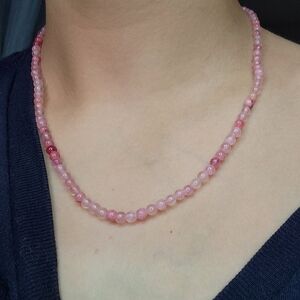 Pink Beaded Necklace